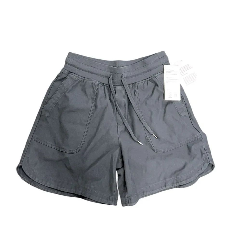 NEW Athleta Farallon Midi Short Organic Cotton Pull On Women's Small NWT Black